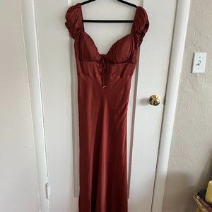 Rhetta Dress - Esther AU Midi Silk Dress